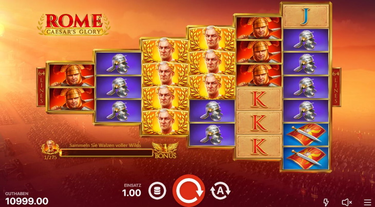 Slot chwały Playsona Rzymu Cezara