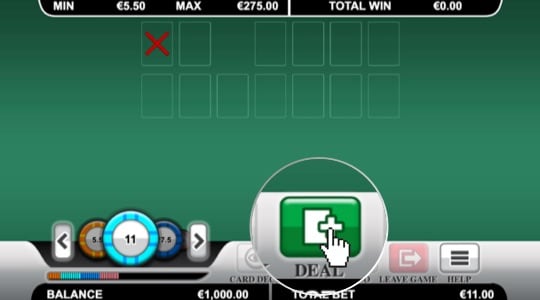 Klik op 'okazja' en Spil